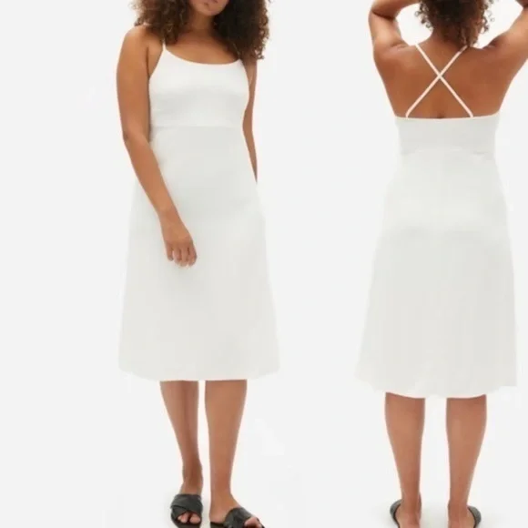 Everlane | Dresses | New Everlane The Japanese Goweave Crossback Slip Dress  | Poshmark